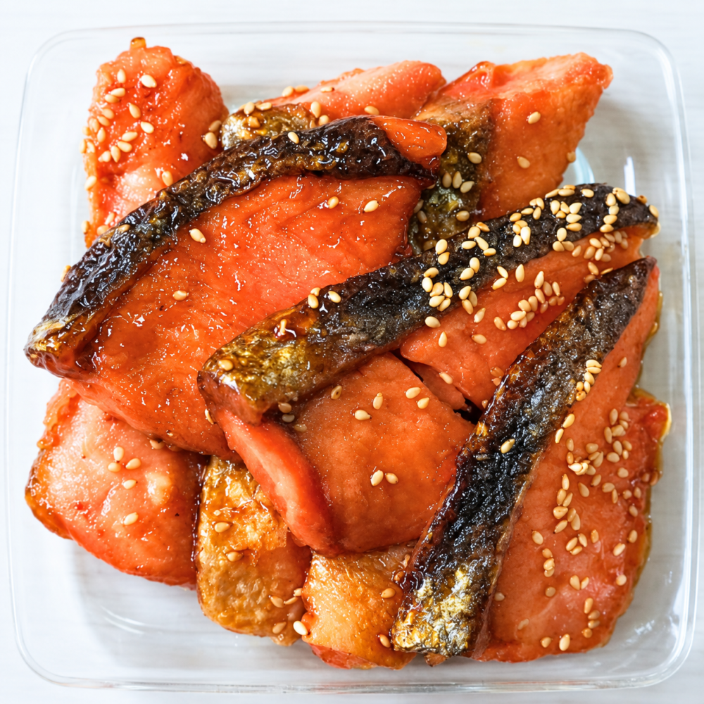 鮭のごま照り焼き