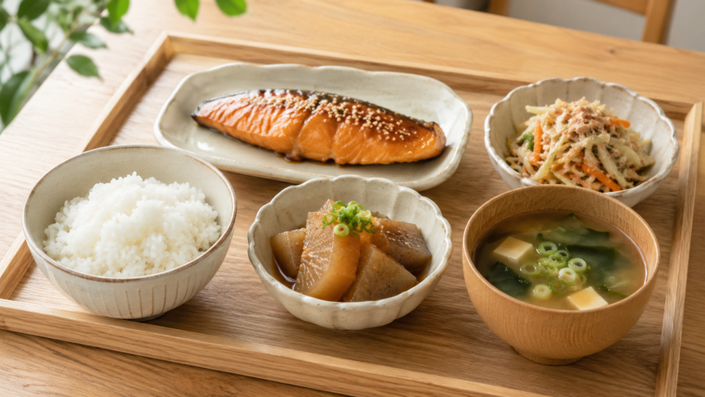 魚料理を取り入れた作り置き献立のイメージ