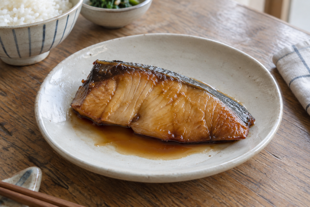 みりんの照りを生かしたぶりの照り焼き